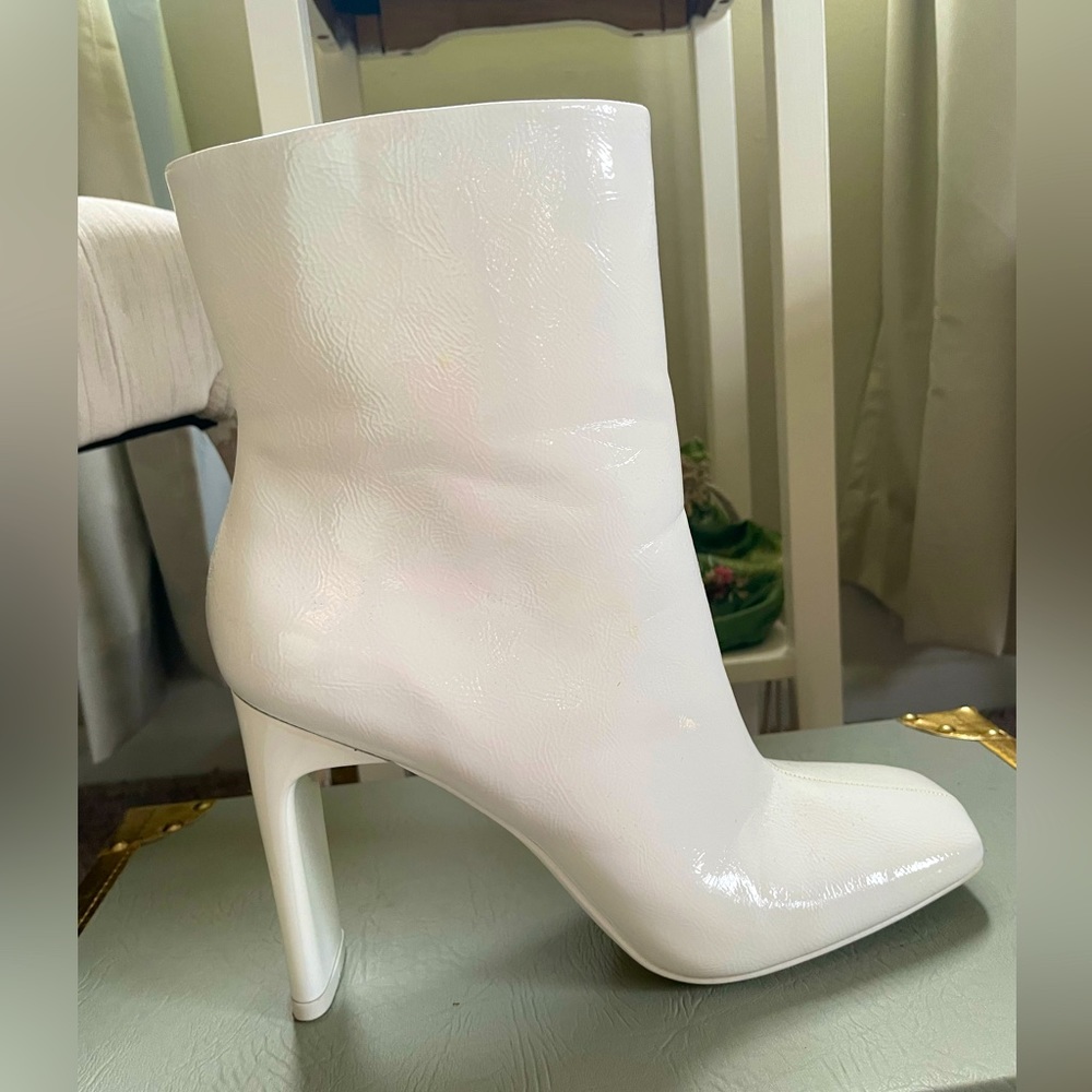 Brand new square toe ankle booties, never worn outside.